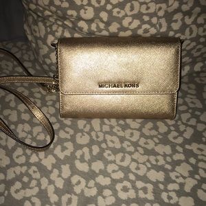 Gold Michael Kors Purse